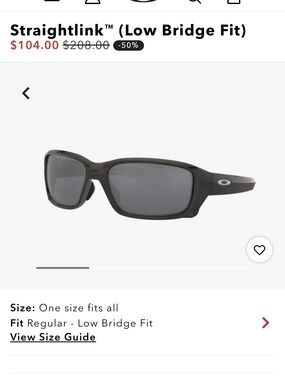 Oakley Straightlink Men's Sunglasses — Black Frame, Gray Lenses